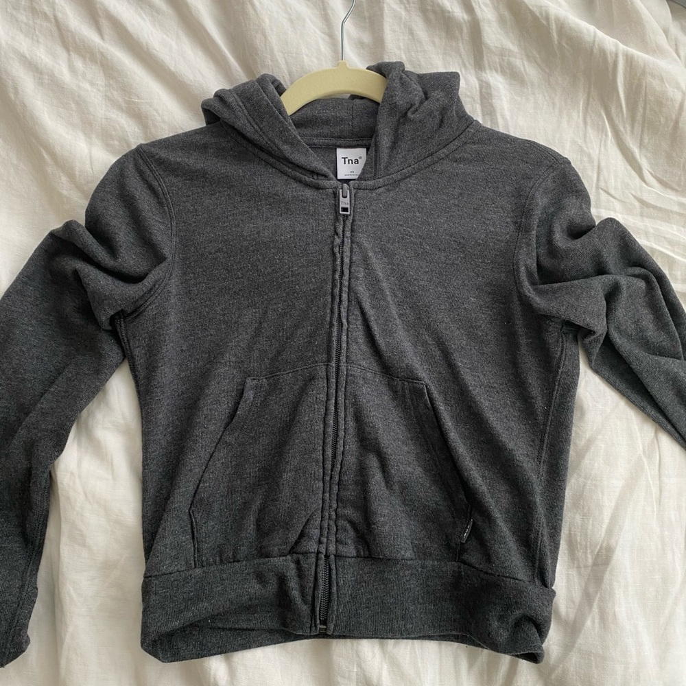 Tna rib zip up hoodie